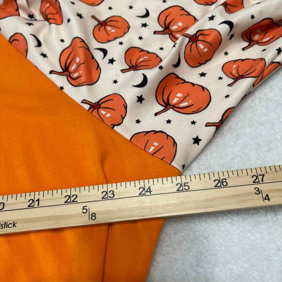 Iltex Women’s Novelty Top Sz XXXL Pumpkin Orange 3/4 Sleeve Stretch Autumn - Picture 6 of 6